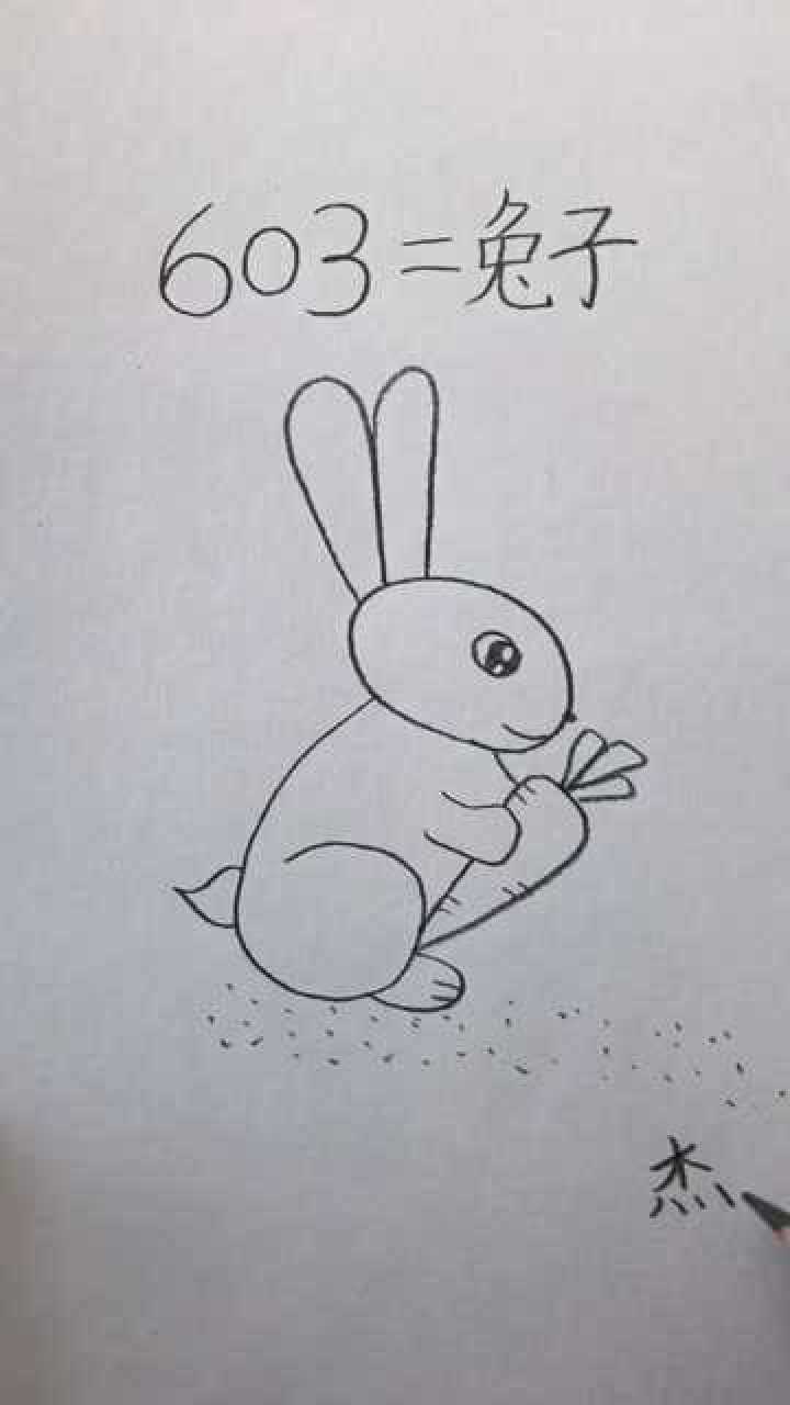 小兔子乖乖儿歌简笔画图片