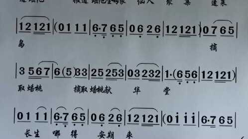 十仙庆寿《五福连》潮剧精彩选段曲谱九简谱册第图剧本集珍贵资料