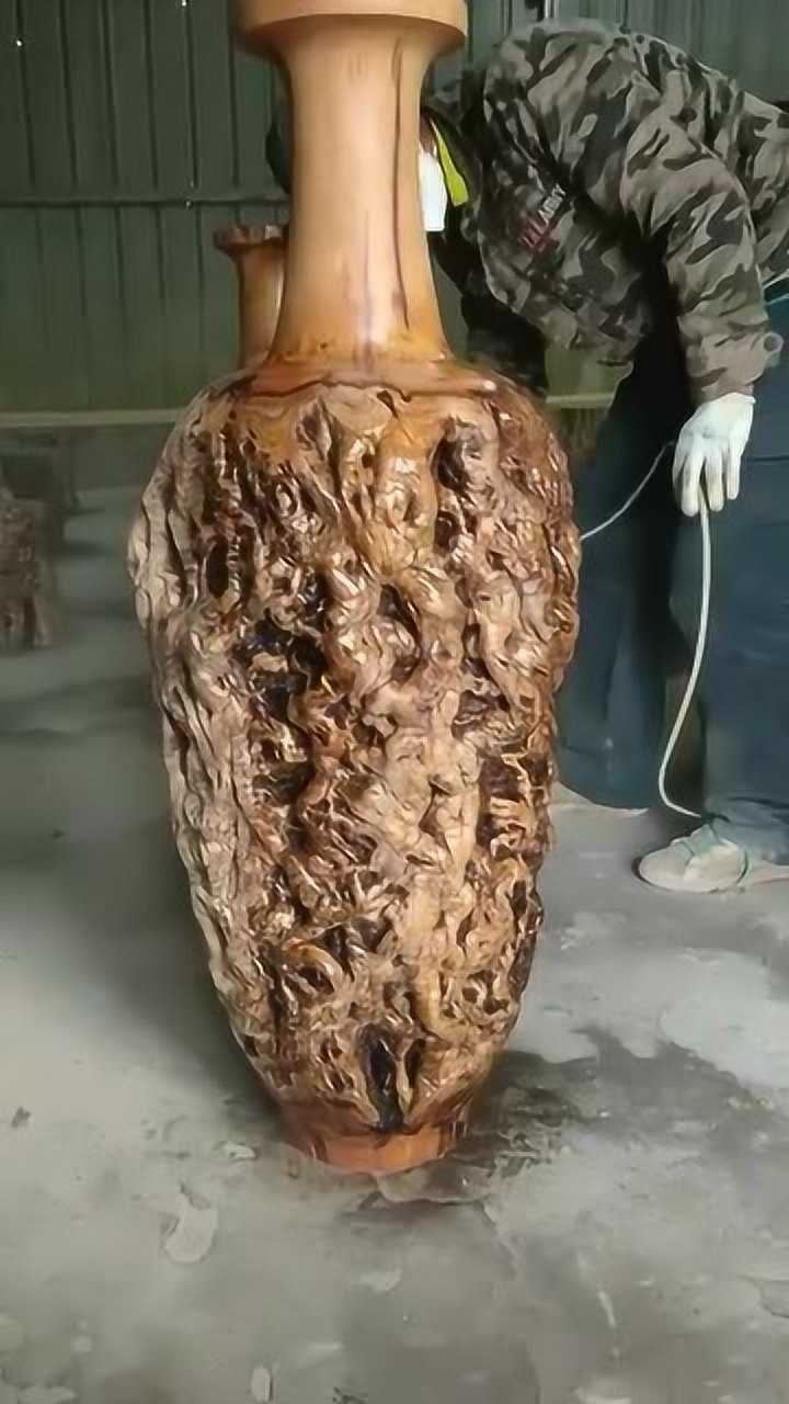 枣木花瓶,有平平安安寓意,在这里送给你们