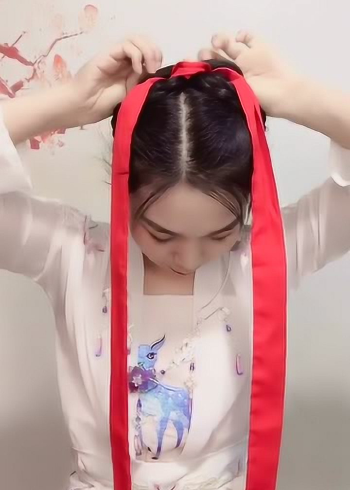 古风发带这样扎简单又好看手残党也能一看就会