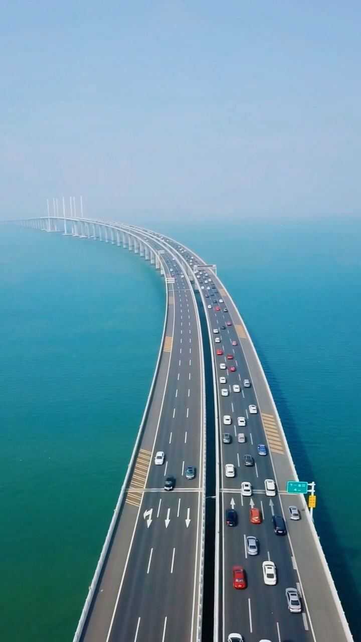 中国超级工程,青岛胶州湾跨海大桥,中国之最,每天通车辆量,世界第一