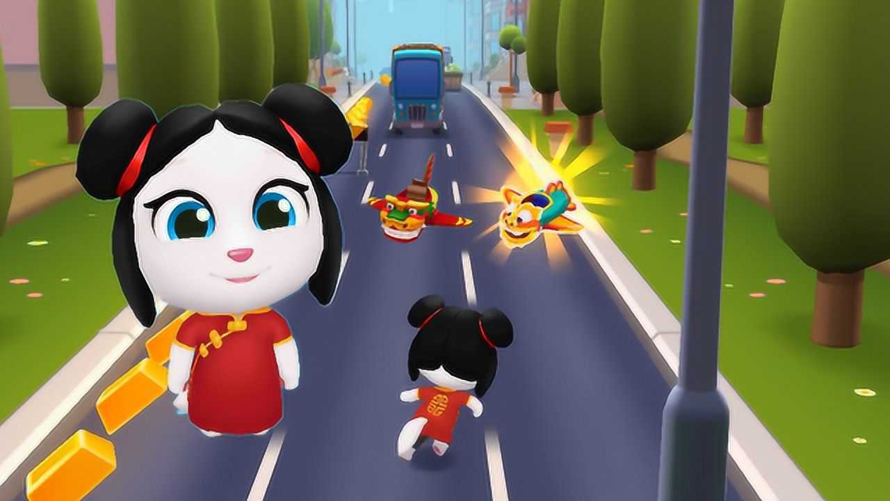 汤姆猫的朋友们:年娃安吉拉偷走了功夫汉克狗的飞机