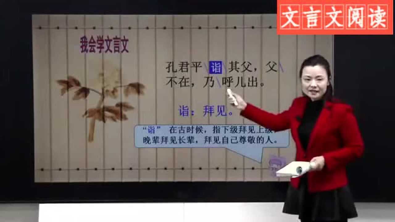 部编版文言文:《杨氏之子》_高清1080P在线观看平台_腾讯视频