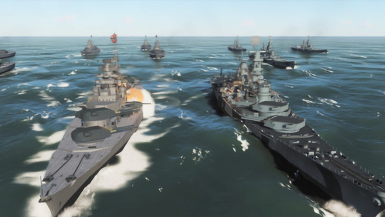 6艘依阿华pk6艘俾斯麦谁能赢一场战列舰间的巨炮对轰战役模拟
