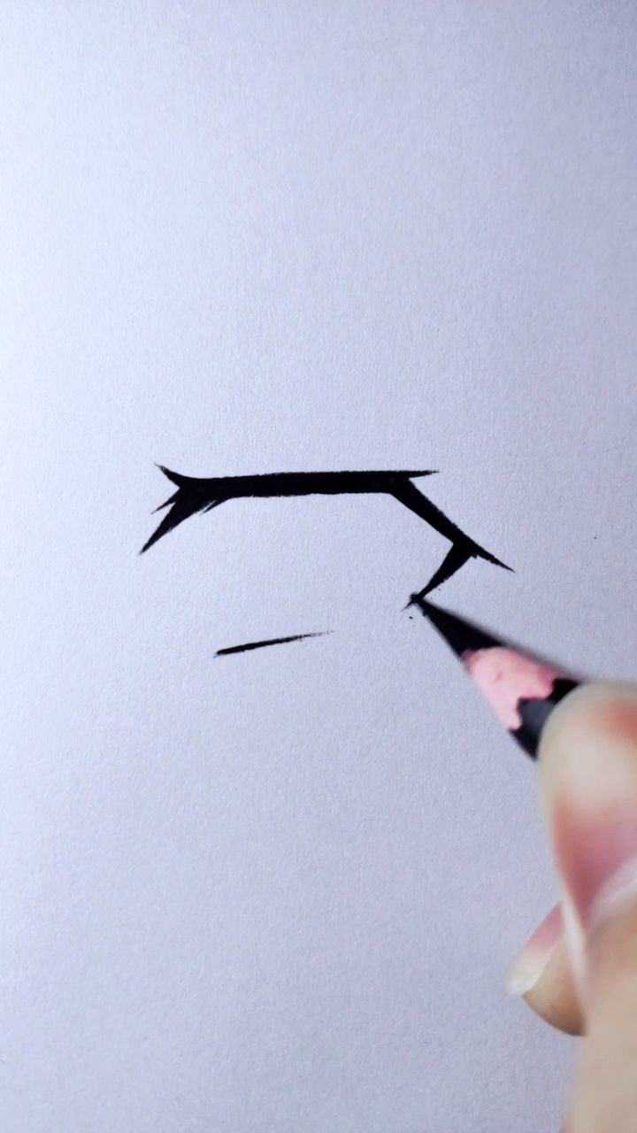 零基础绘画侧脸动漫眼睛