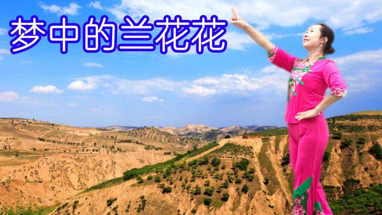 陕北民歌《梦中的兰花花》背面演示