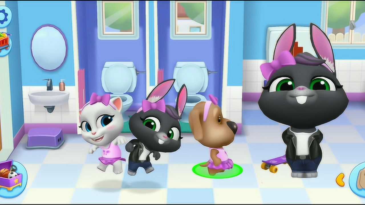 汤姆猫和他的朋友们终于知道这只兔子叫贝卡兔了