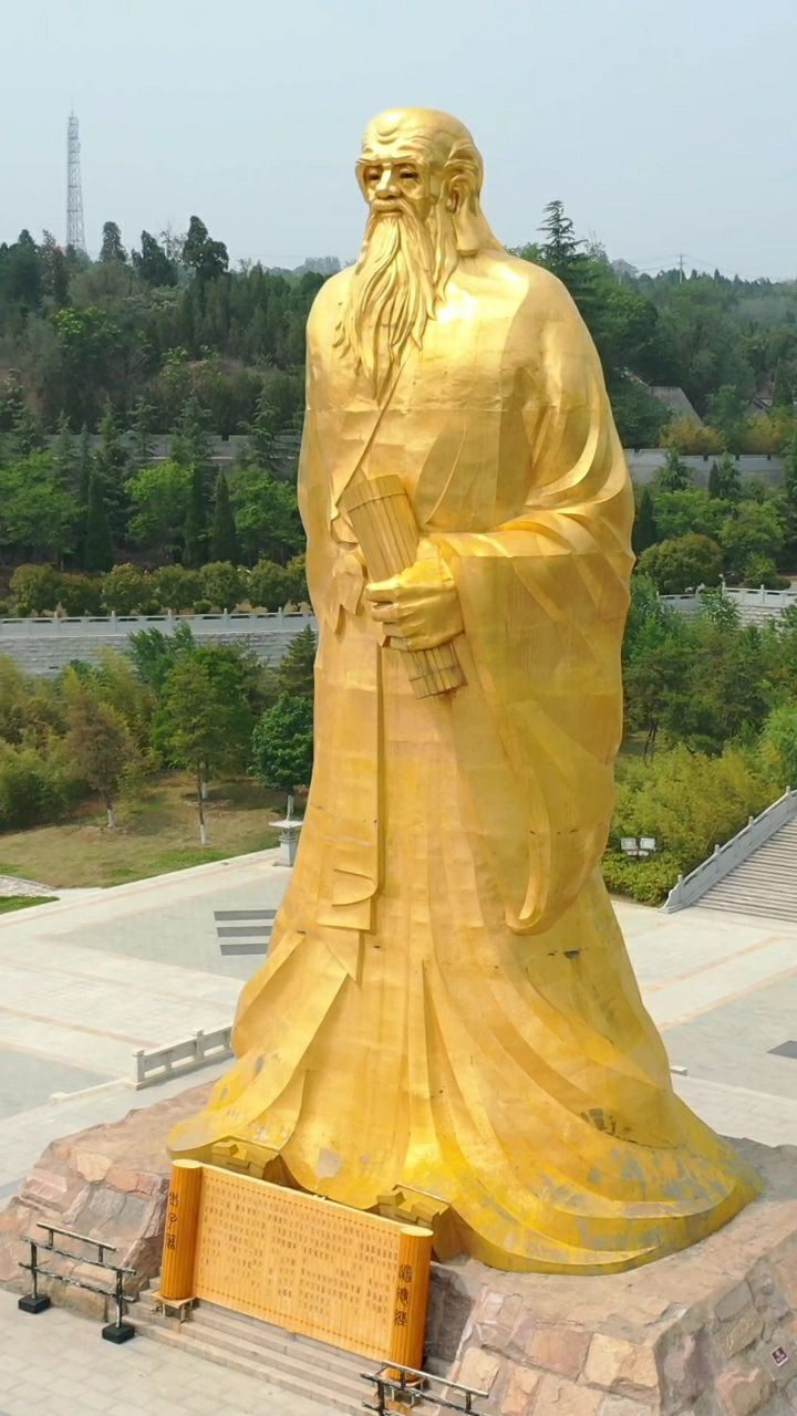 函谷关,老子金身塑像!_腾讯视频