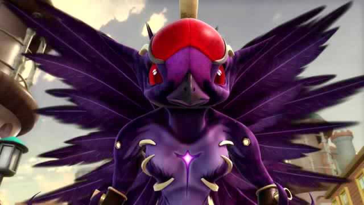 猪猪侠之变身小英雄黑羽怪兽是菲菲的化身面对朋友怎么还手