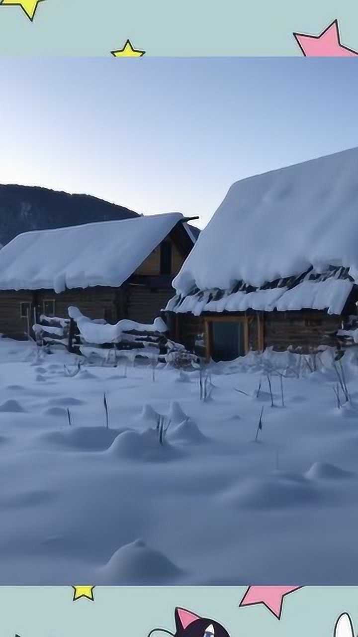 見識一下禾木村的雪景,看到眼前的這一幕,城市中永遠沒有這種大自然!