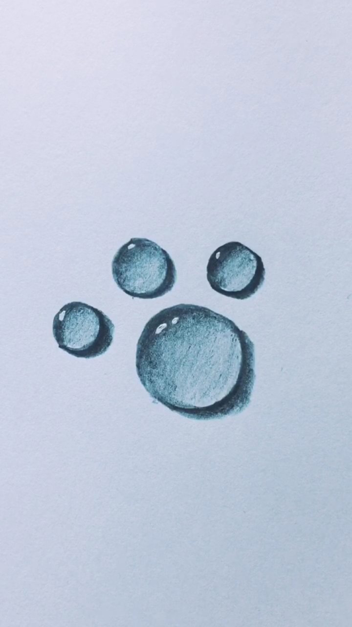 学画水滴