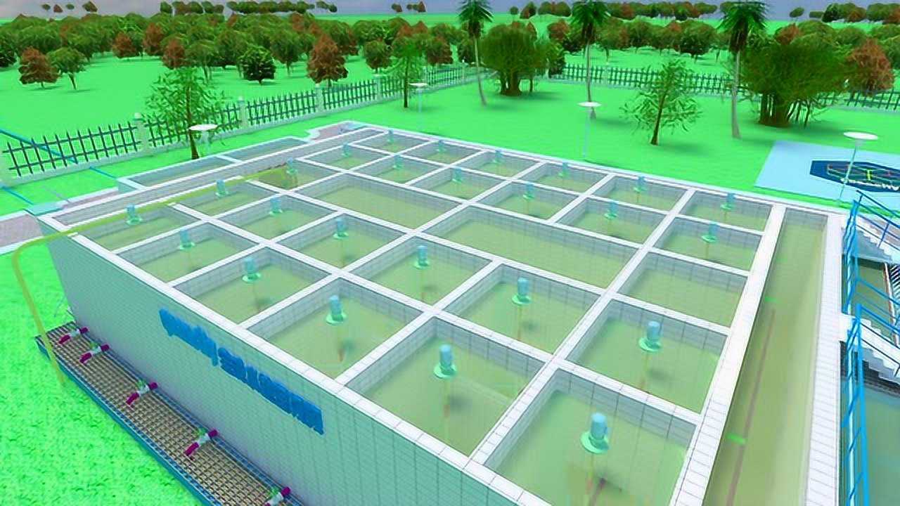 机械搅拌絮凝池运行动画演示及设计计算