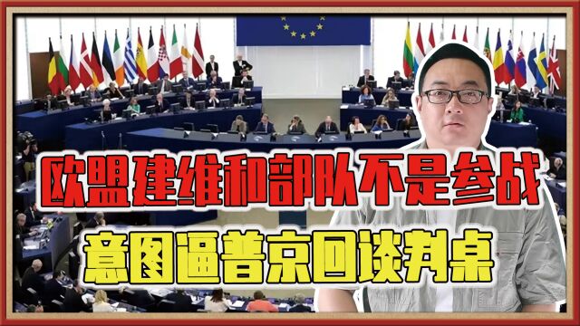 欧盟建维和部队不是参战,意图逼普京回谈判桌,接受乌方停战条件