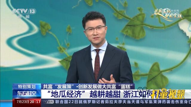 “地瓜经济”越耕越甜,浙江如何做到?