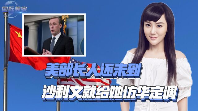 美部长人还未到,沙利文就给她访华定调,还对中国出了这一招