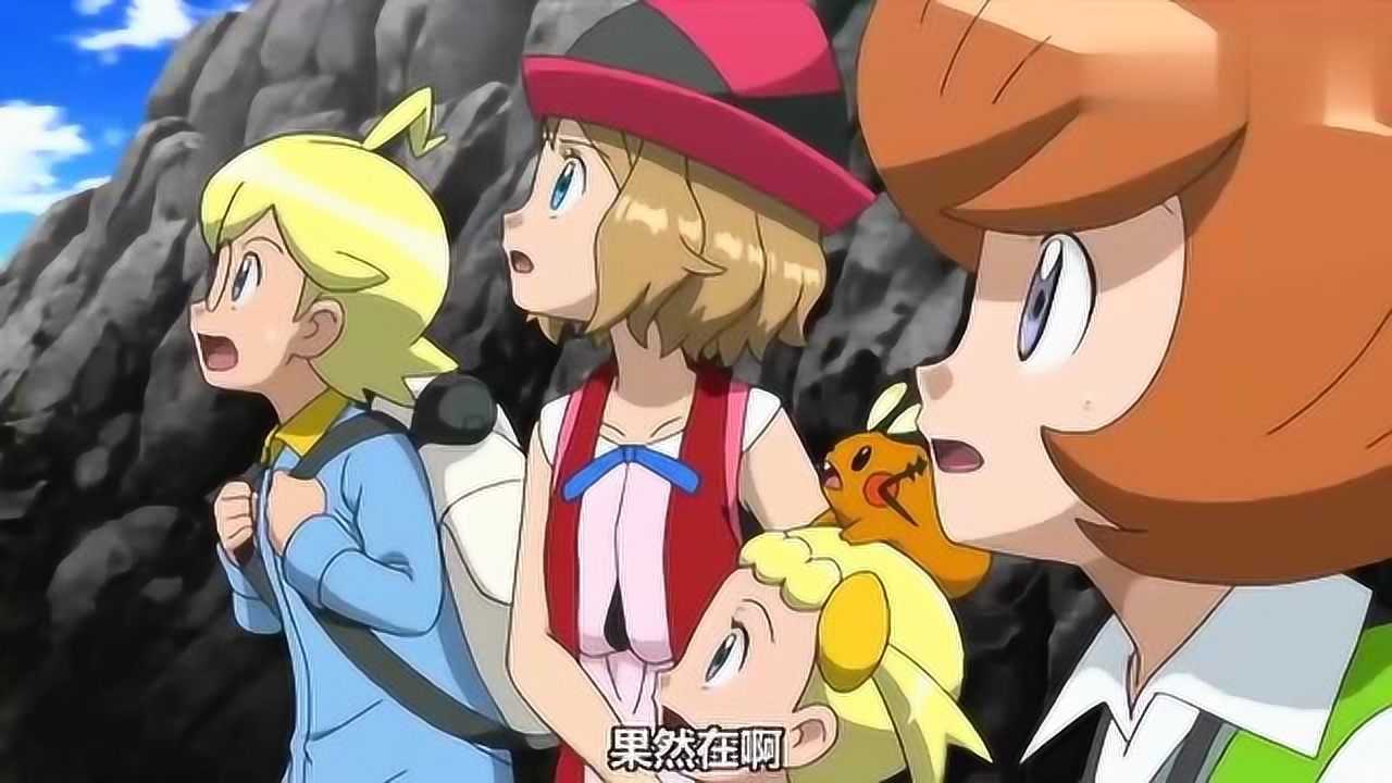宝可梦xy:小智与火箭队战斗,战斗波及到岩浆,出来是火焰鸟吗