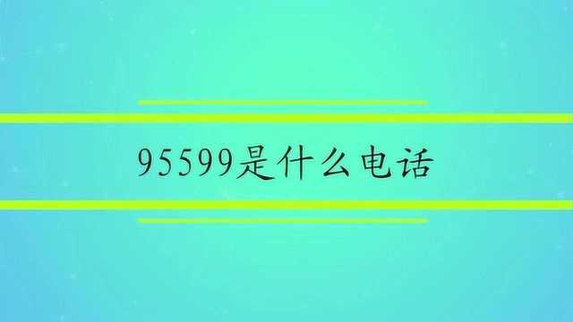 95599是什么电话