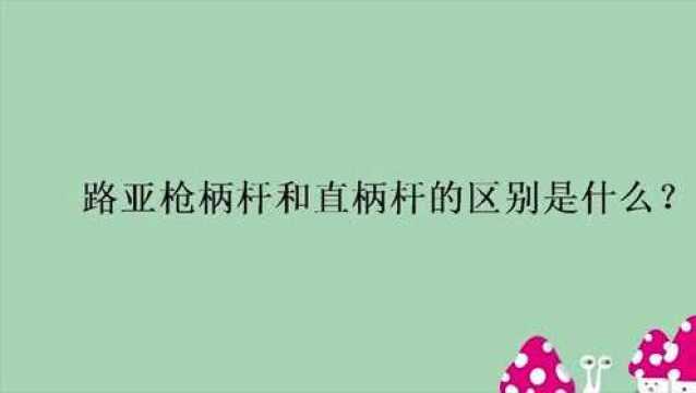 路亚枪柄杆和直柄杆的区别是什么?