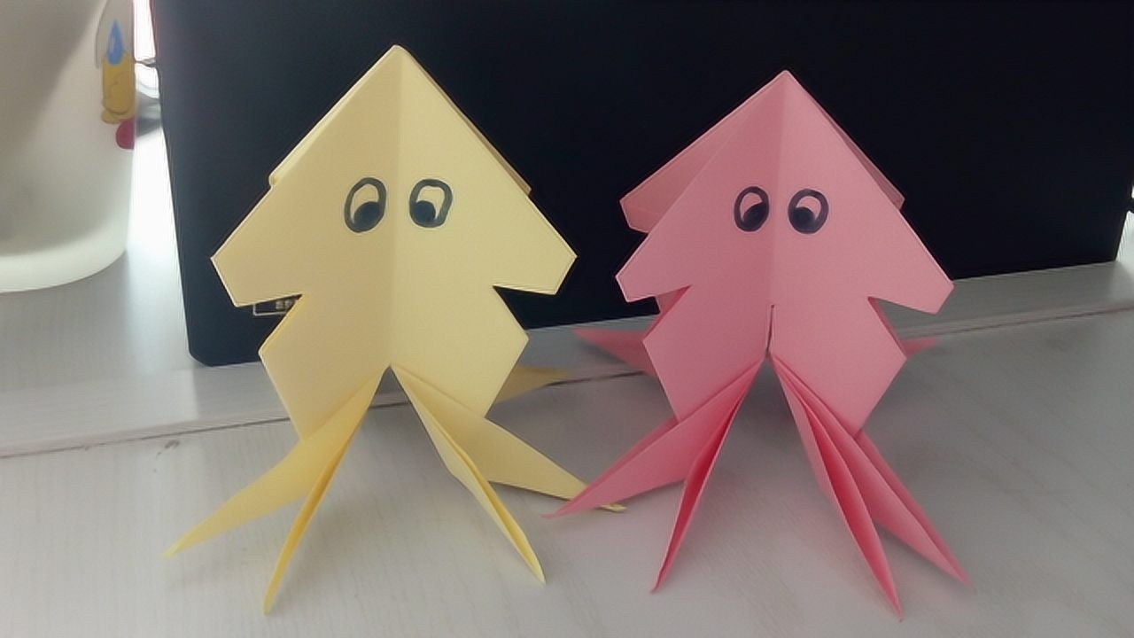 儿童趣味折纸超可爱的章鱼折纸教程表情萌化了