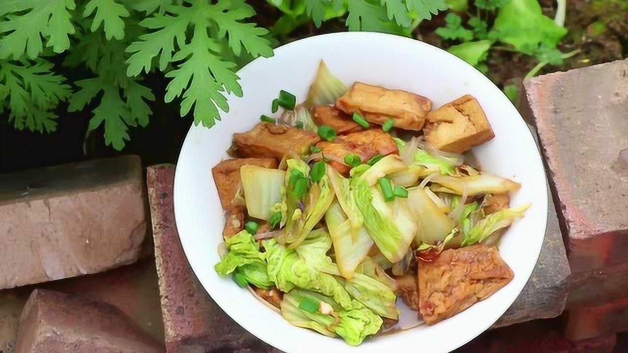 1塊豆腐,教你白菜燉豆腐超好吃的做法,每次連湯都不剩_騰訊視頻