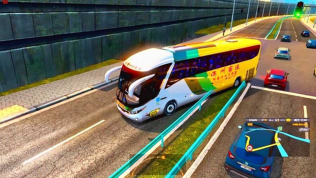 遨游中国开上豪华大巴来到游戏中的杭州大城市果然不一样