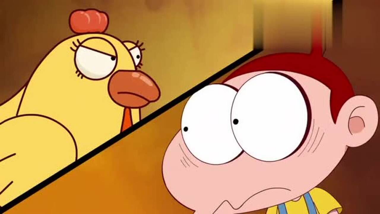 阿u之爆笑校园动漫最酷发型鸡毛掸子头相当的有趣