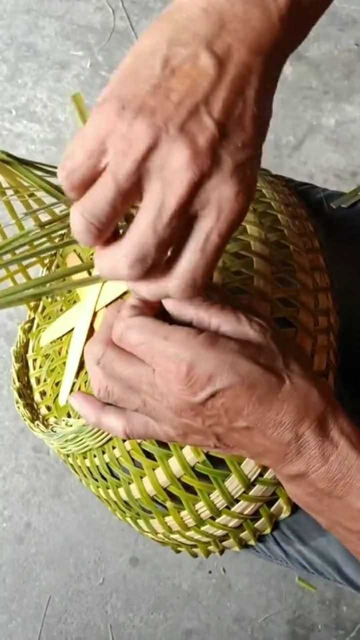 编笼子,这个笼子编的漂亮啊