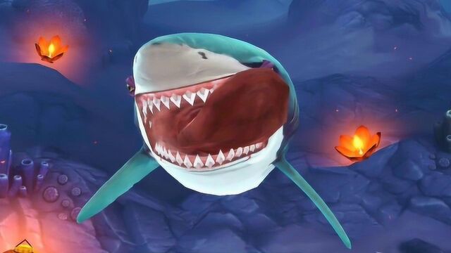 饥饿鲨世界:大白鲨这次海底大冒险,会遇到危险吗?