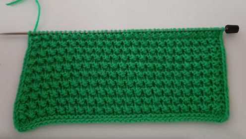 最喜欢简单清爽的棒针花样，一款小米花教程，适合用来织儿童毛衣