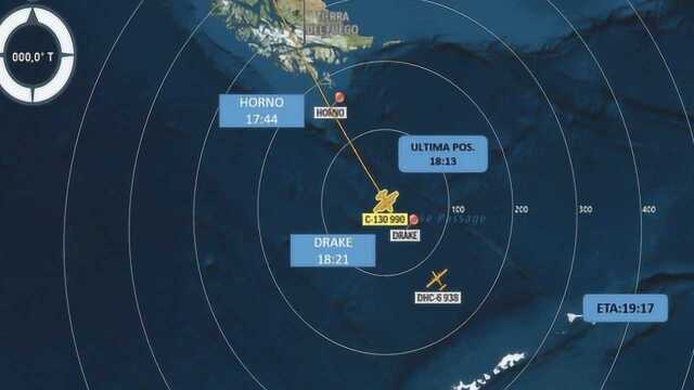 智利载有38人的军用飞机失联 军方证实:已经坠毁