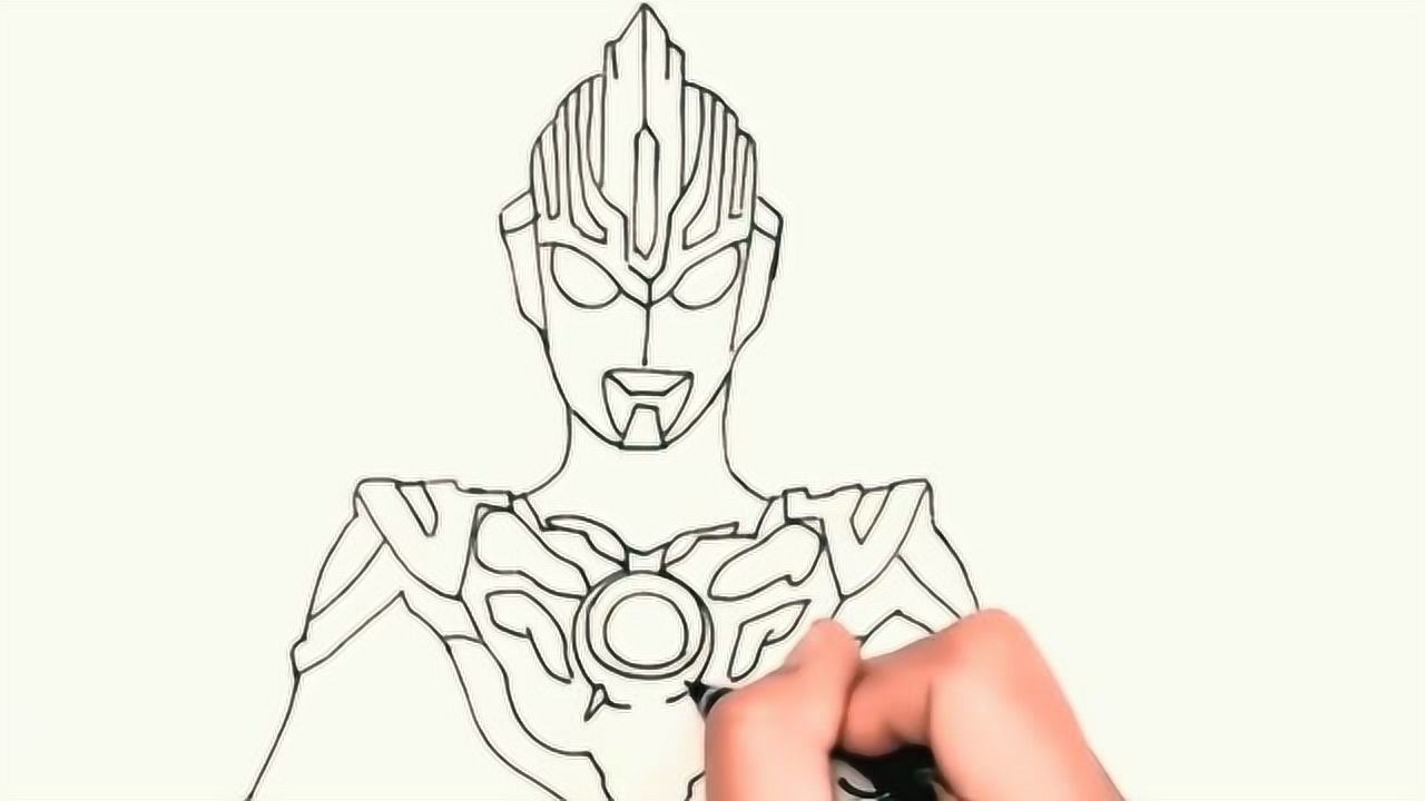 奥特曼手工秀用铅笔画一个欧布奥特曼步骤简单易学