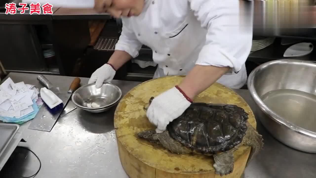 厨师长教你鳄鱼龟的宰杀方法详细解说讲解