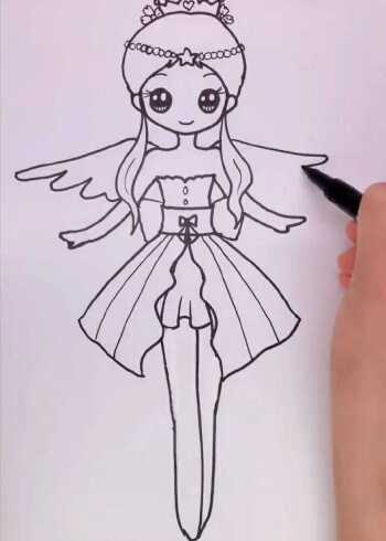 天秤公主简笔画来了有没有喜欢的