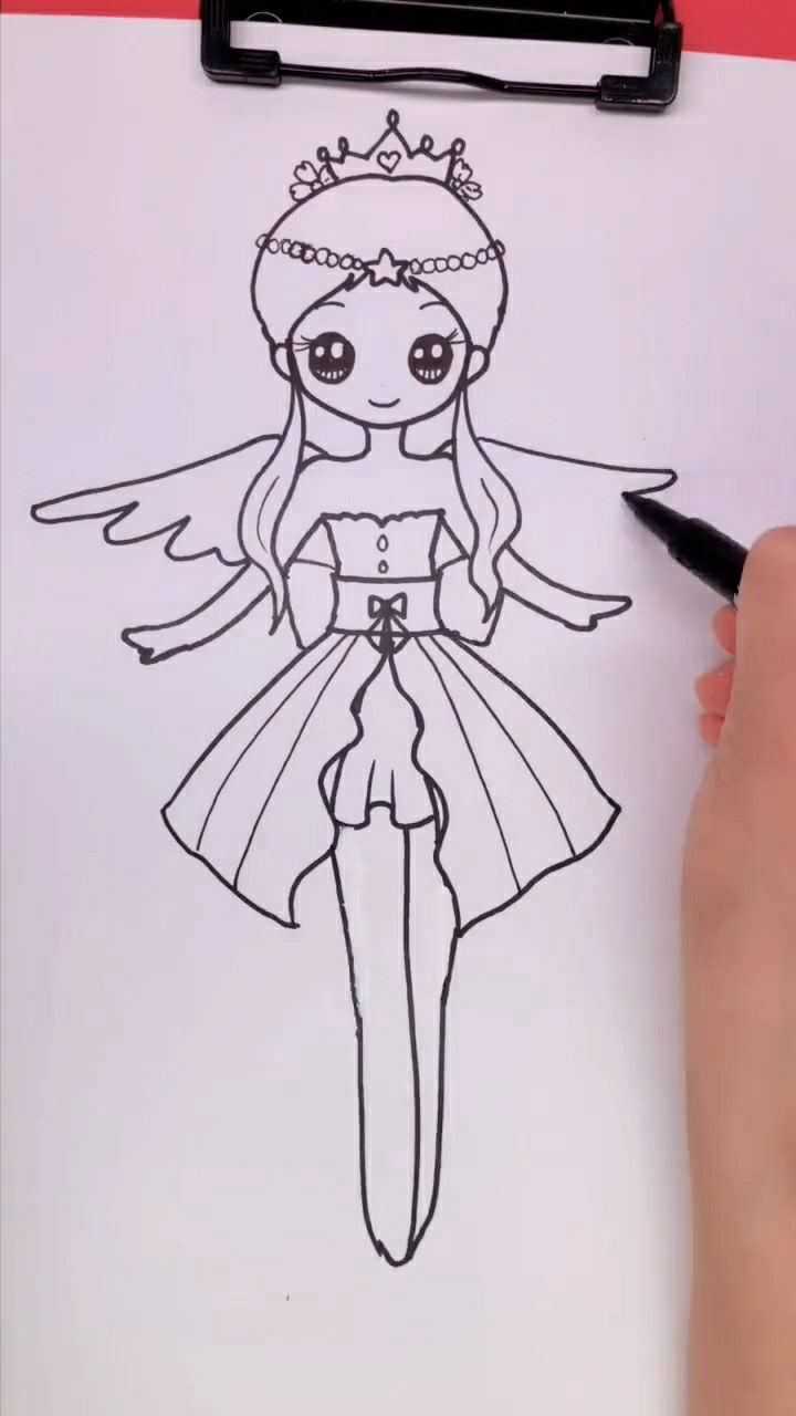 天秤公主简笔画来了有没有喜欢的