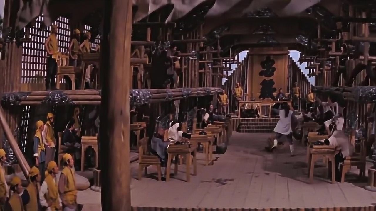 水浒传梁山众兄弟齐聚喝酒在欢声笑语中大块吃肉大碗喝酒