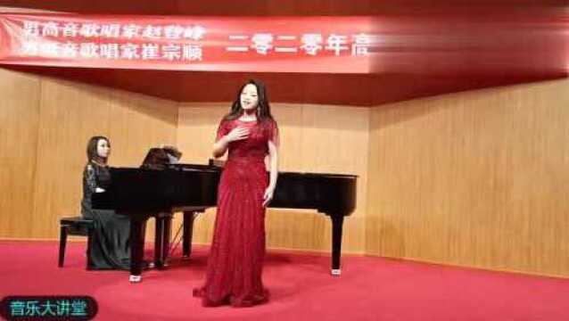 崔宗顺老师音乐会女高音嘉宾演唱《漫步街上》,名师出高徒!