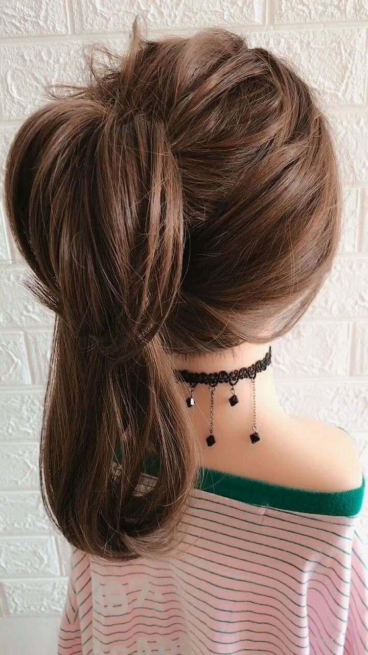 青春有活力的高马尾,非常简单好学,手残党也能学会