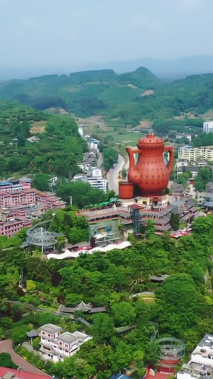 贵州湄潭县有一个超级大茶壶被誉为天下第一壶