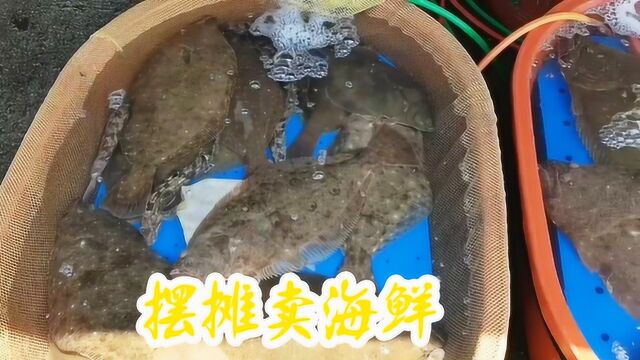 出摊去了,这样卖活海鲜不错!