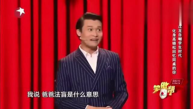 法盲是什么小沈龙老爸就是法国的盲人观众笑的不行