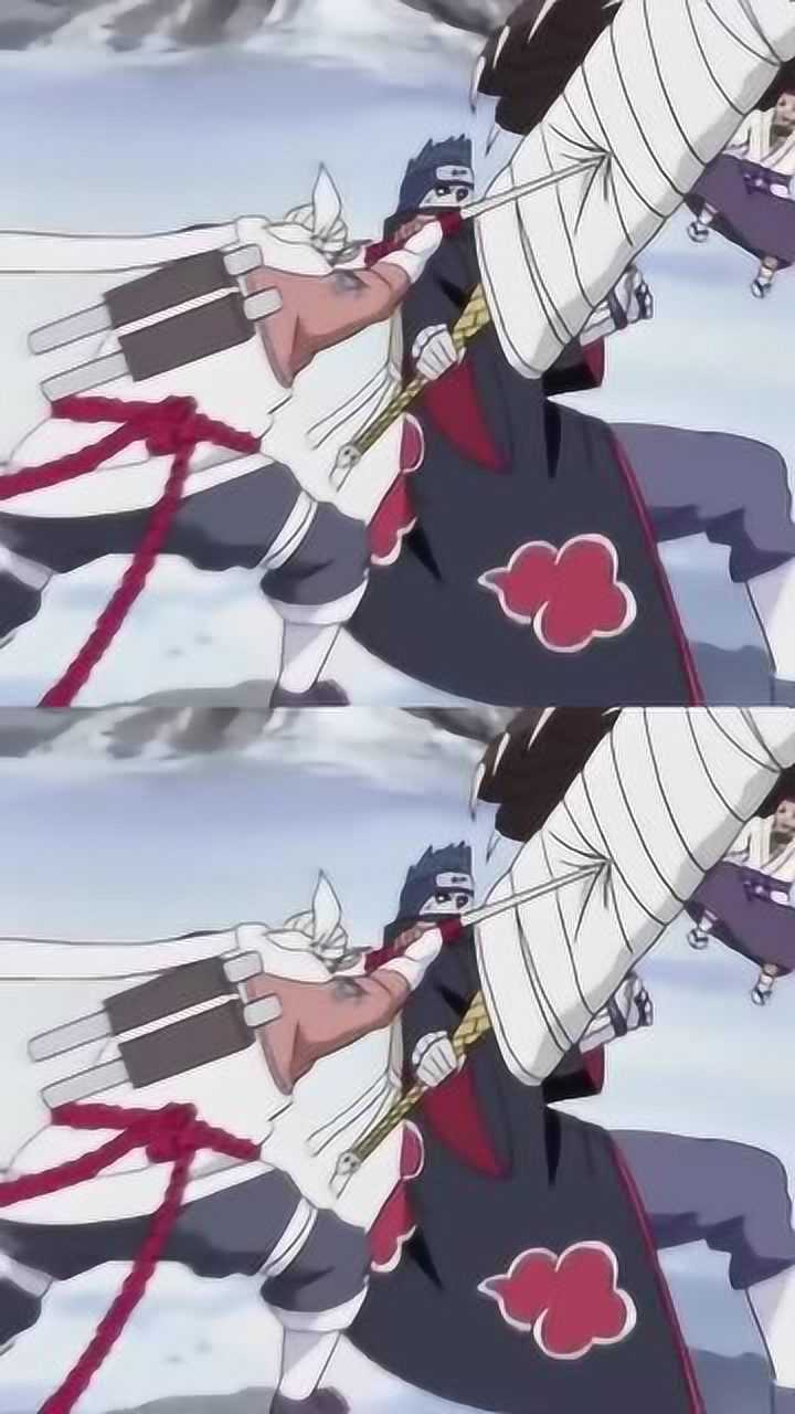 火影忍者鬼鲛的衣服是在这里脱的奇拉比vs鬼鲛