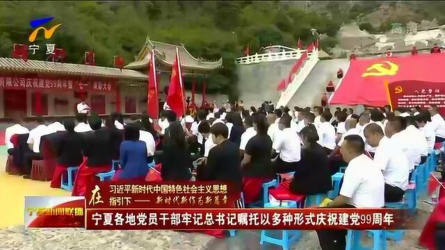 宁夏各地党员干部牢记总书记嘱托以多种形式庆祝建党99周年