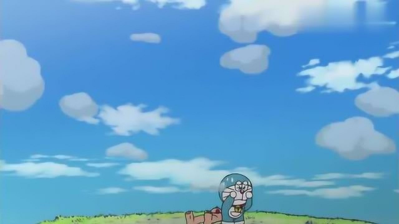 哆啦a梦:大雄被恐龙吓晕了之后,他一丝不挂,真的是倒霉啊!