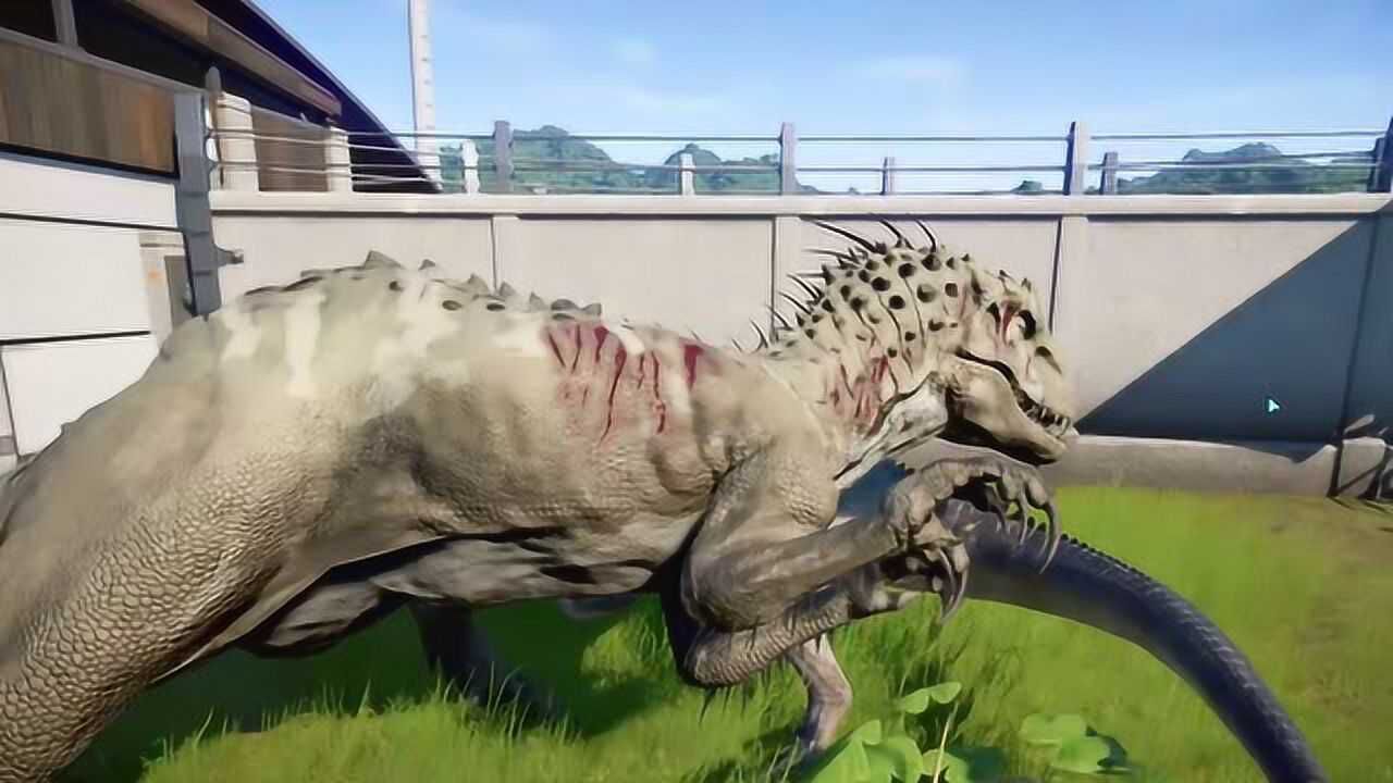 狂暴龙vs异特龙侏罗纪公园