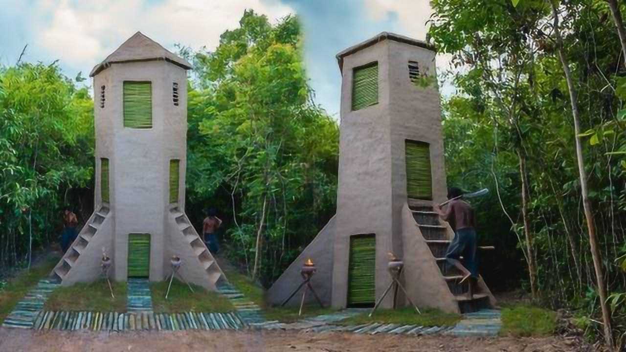 两兄弟野外建造火箭别墅,住进去的那刻,网友:雷霆嘎巴!
