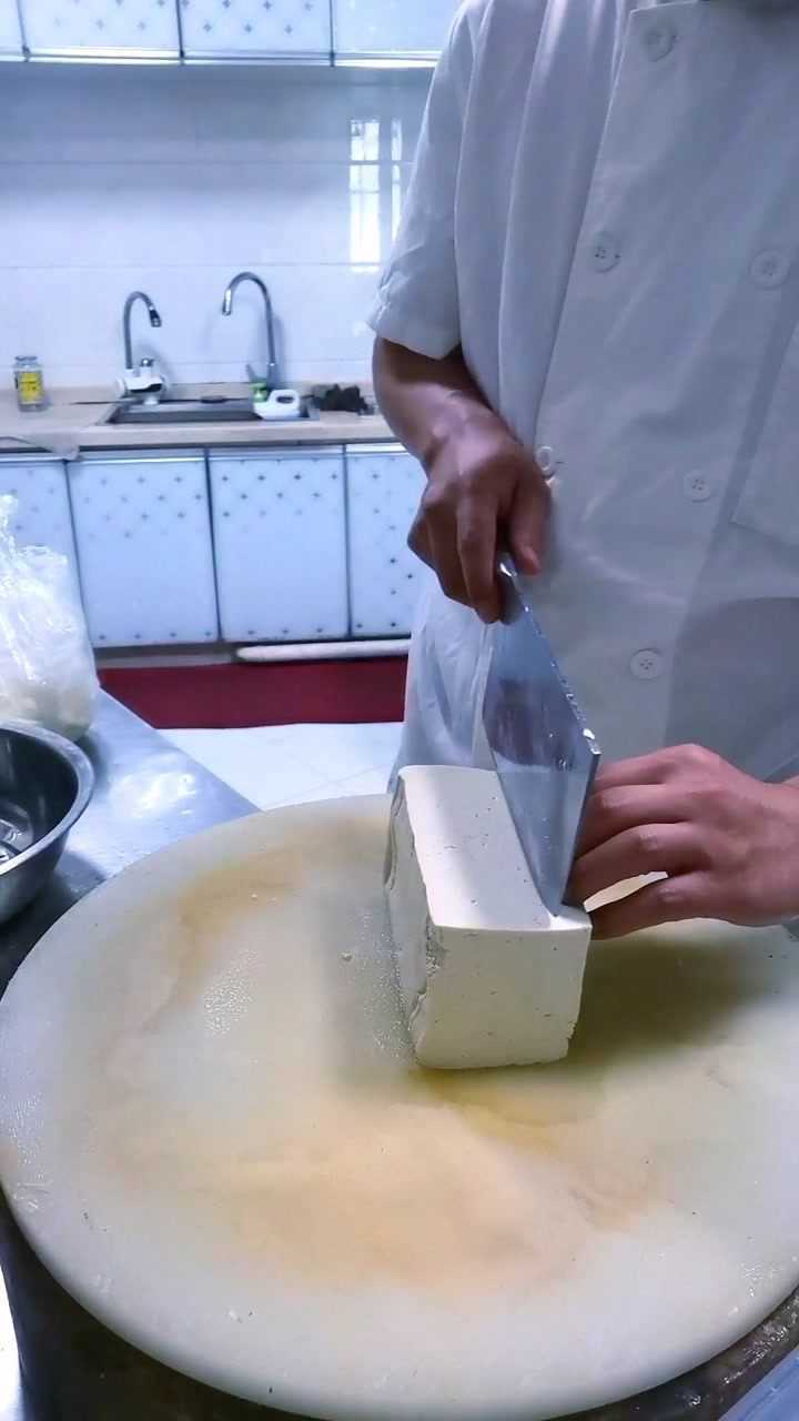 豆腐菱形块快速切法