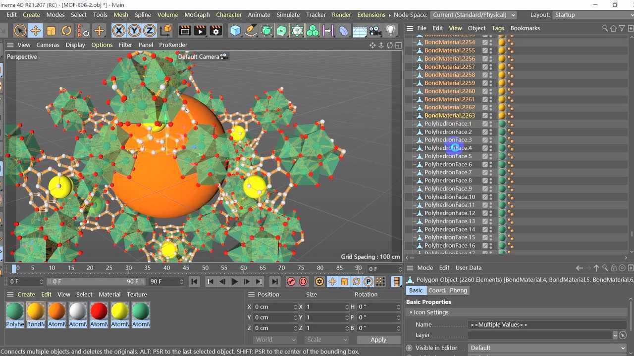 Diamond014-MOF-808结构的绘制_腾讯视频