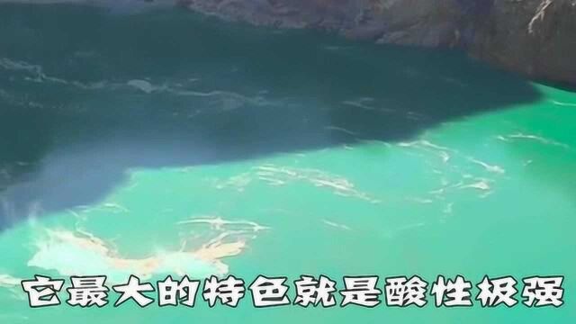 世界上最酸的湖,这是位于国外一个地方的湖水,你知道为什么湖水这么酸吗