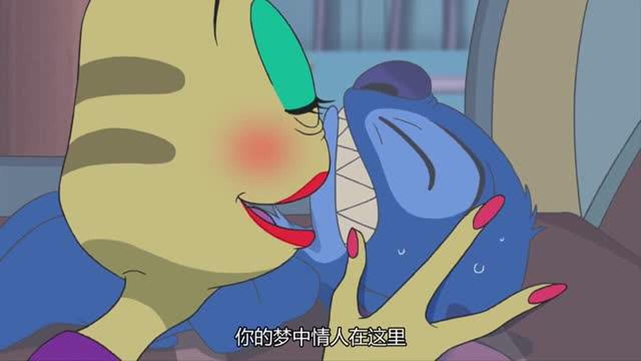 星际宝贝史迪奇因为噩梦体温不断升高还好独眼霹雳救了他