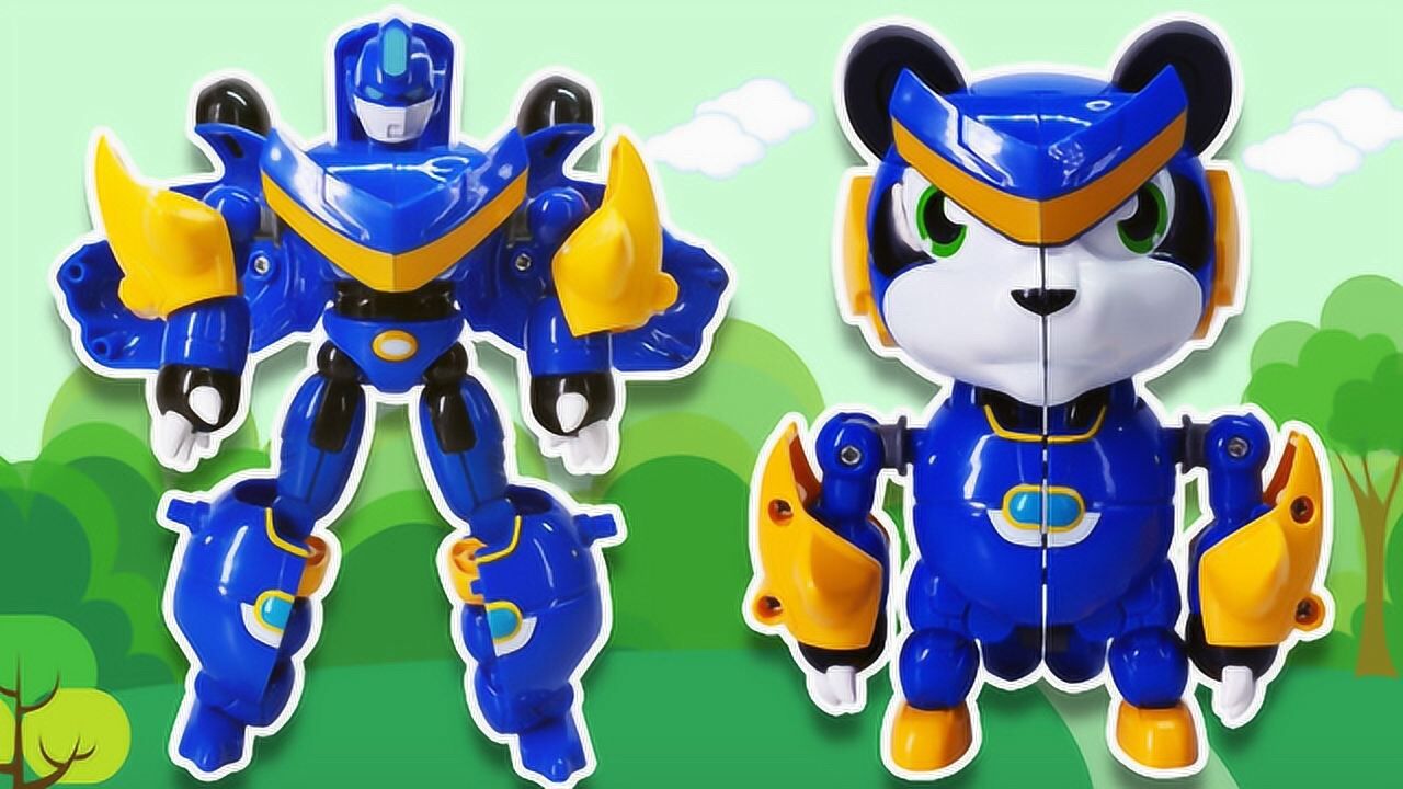 猪猪侠超星萌宠,大山石甲熊变形机器人!